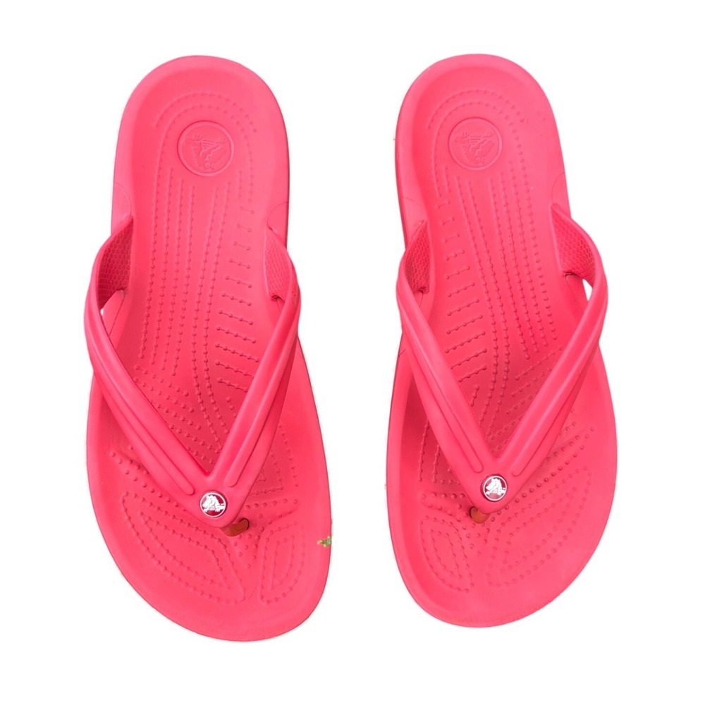 Crocs Crocband Flip‎ Adult Unisex Flip Flop Sandals Size M8 W10 Pepper/White